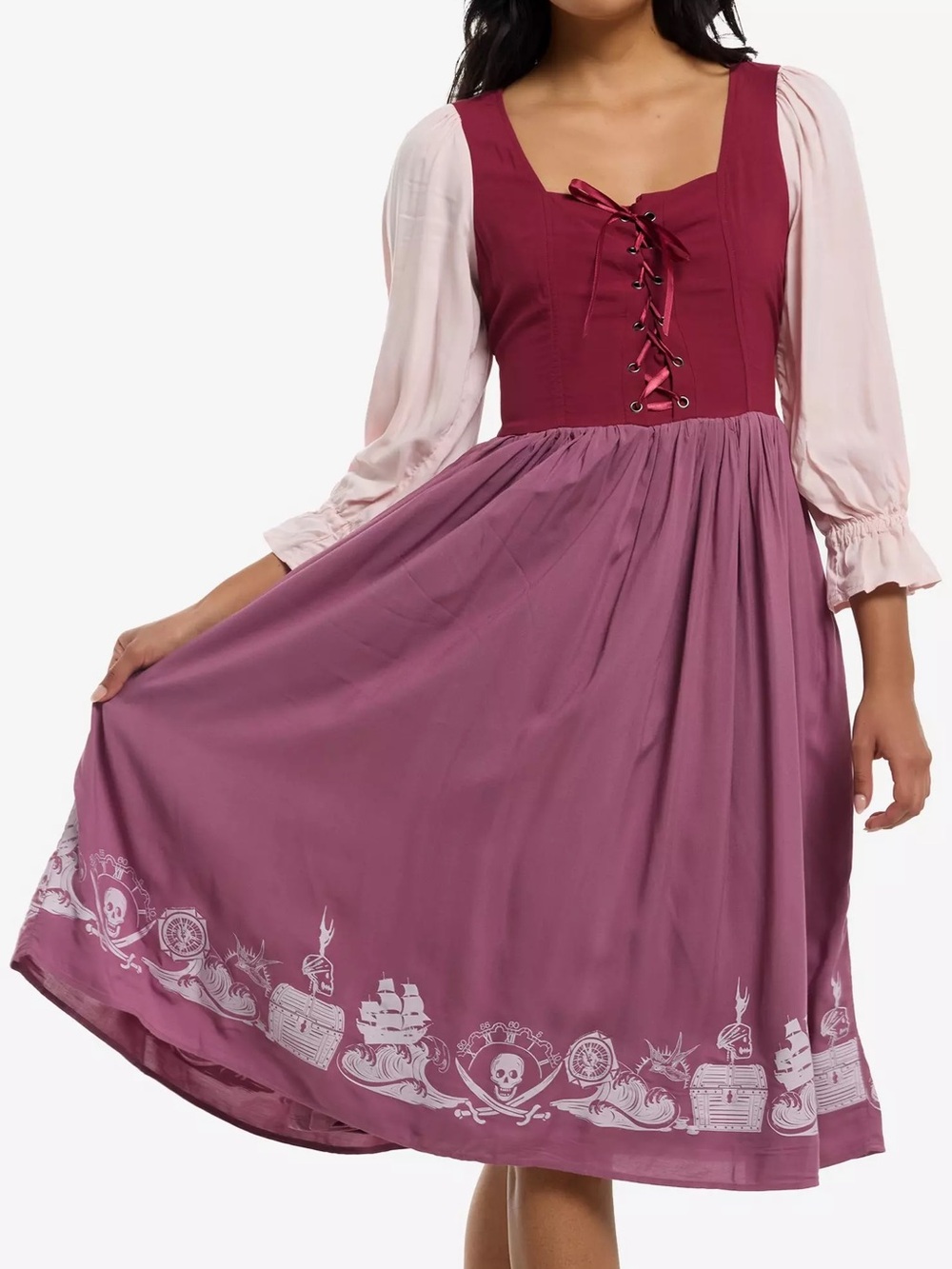 Her Universe Disney Pirates Of The Caribbean Lace-Up Dress Hot Topic Costume